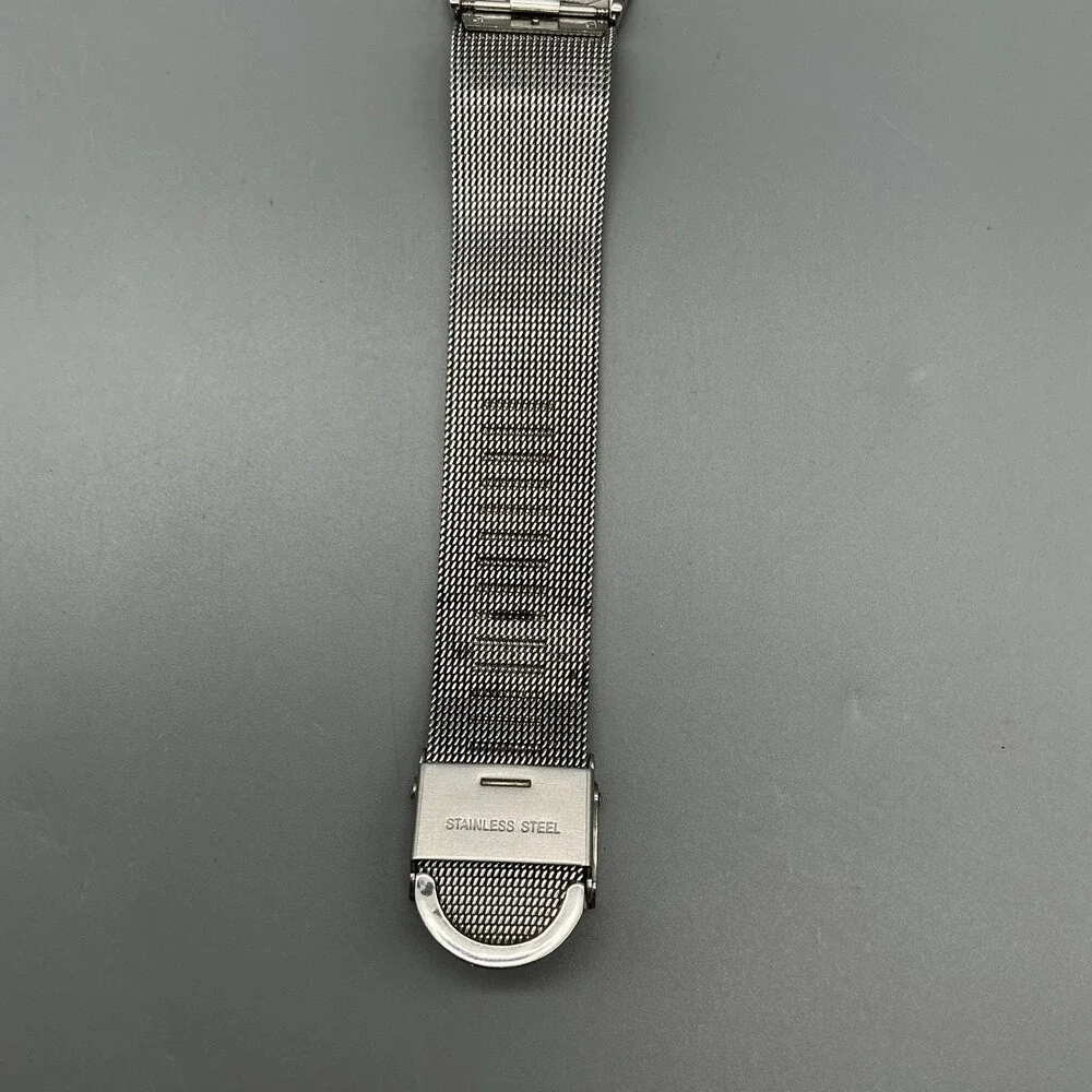 Skagen Mens Watch 34mm Silver Tone Mesh Stainless Denmark 233LSC New Battery